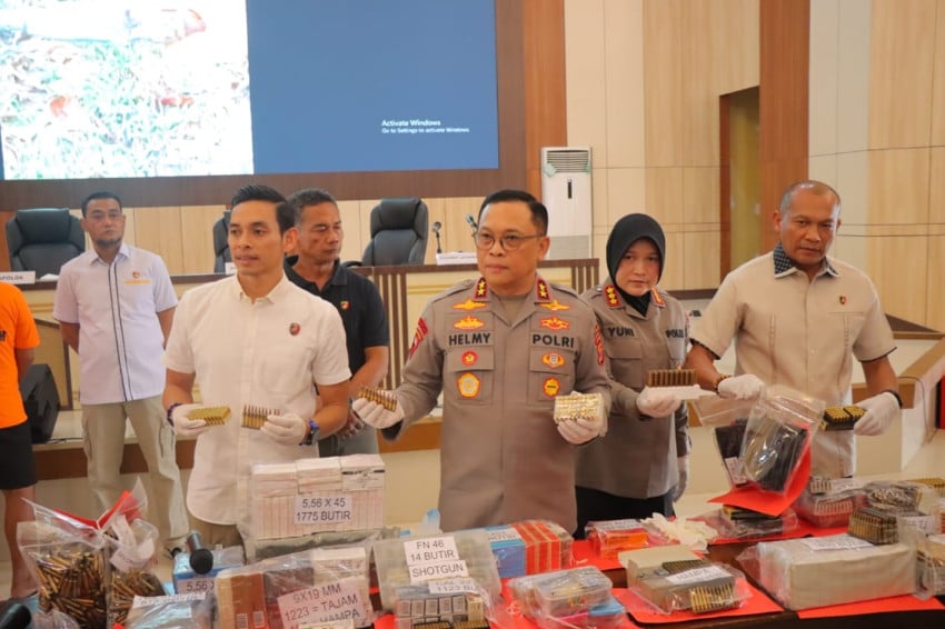 Pengungkapan Sindikat Pembuatan Senpi Ilegal di Lampung