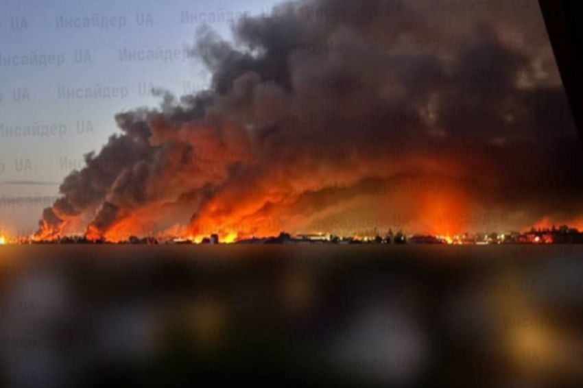 Ibu Kota Ukraina Terbakar Seru