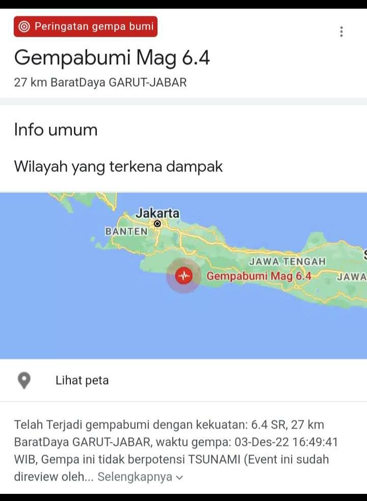 Garut Diguncang Gempa