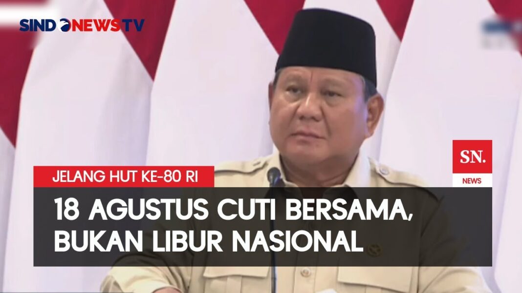 Pemerintah Tetapkan 25 Hari Libur dan Cuti Bersama Tahun 2026