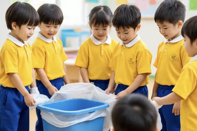 Anak TK di Jepang Sudah Diajari Hiking