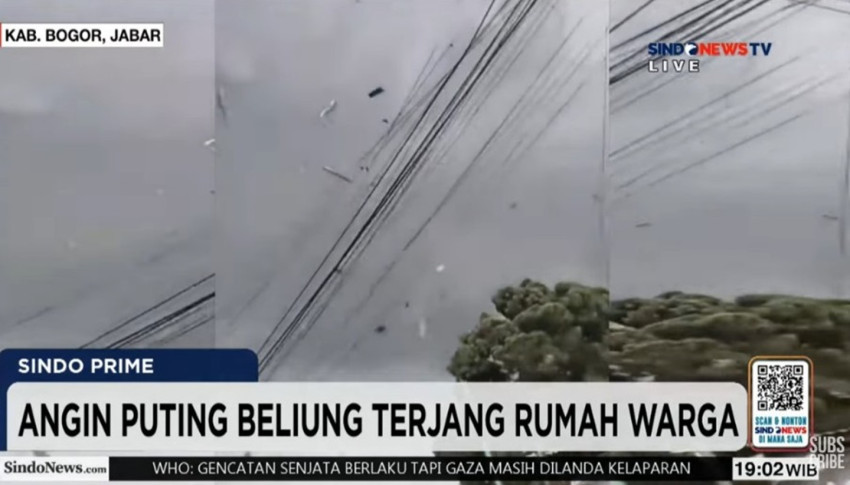 Puting Beliung Hajar Bojonggede Bogor