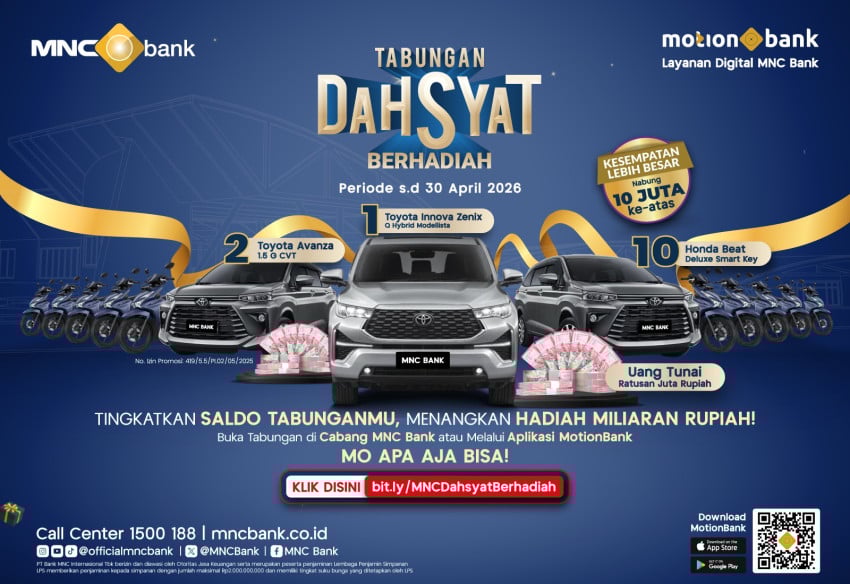 Tabungan Dahsyat Berhadiah dari MNC Bank