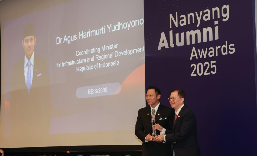 AHY Dapat Penghargaan Tertinggi dari Nanyang Technological University