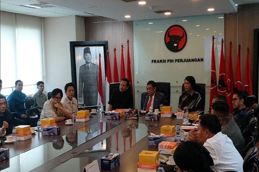 Ariel, Armand Maulana, hingga Judika Sambangi Fraksi PDIP di DPR