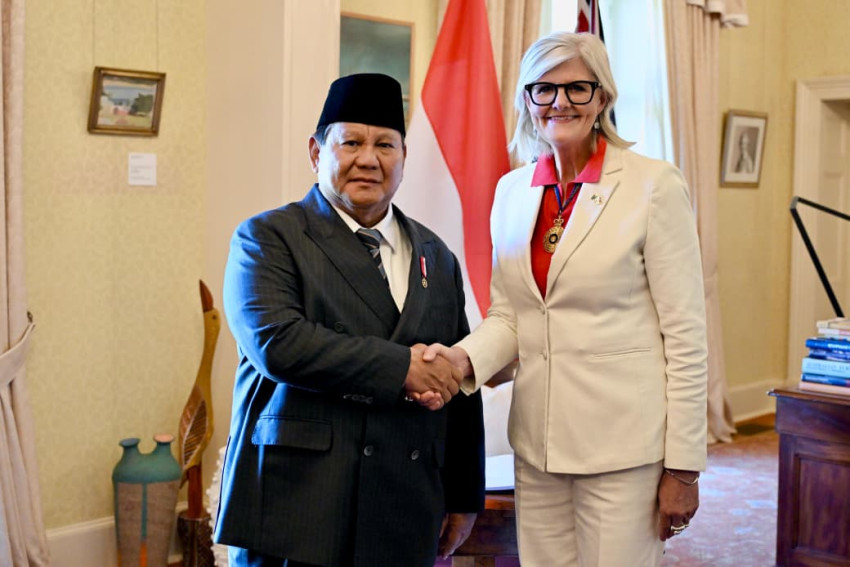 Momen Penuh Keakraban Prabowo dan Gubernur Jenderal Australia