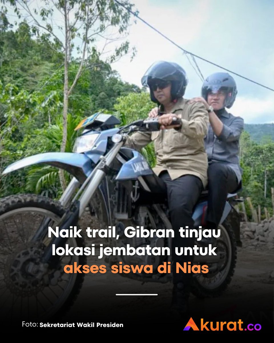 Gibran Sebut Jembatan Gantung di Gomo Nias Kebutuhan Mendesak