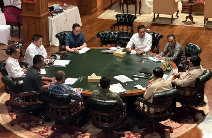 Prabowo Hebat Sejumlah Menteri ke Hambalang