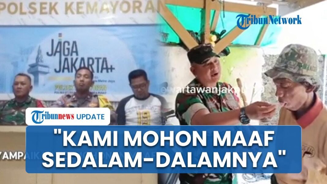 Video: Momen Polisi-TNI Mohon Ampun ke Penjual Es Kue Jadul Viral