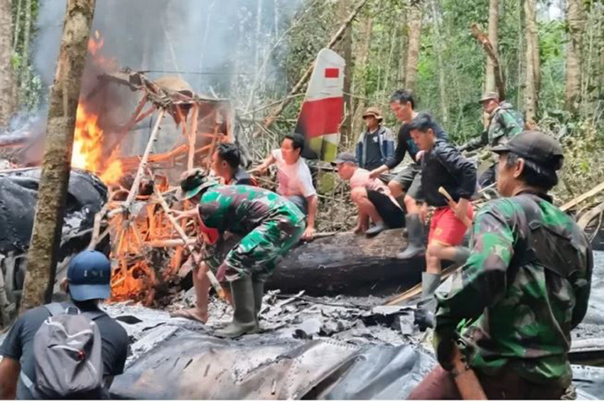 Pesawat Pelita Air Anjlok di Nunukan