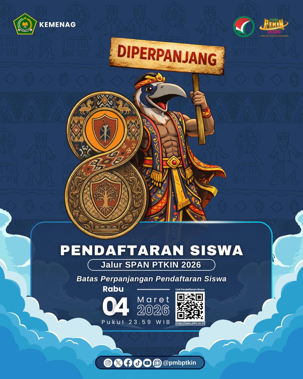 Pendaftaran SPAN-PTKIN 2026 Diperpanjang, UIN Jakarta Tawarkan 30 Program Studi Unggulan